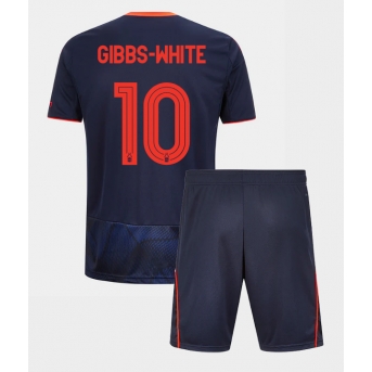 Billige Fotballdrakt Nottingham Forest Morgan Gibbs-White #10 Replika Tredjedraktsett Barn 2025-26 Kortermet (med bukser)